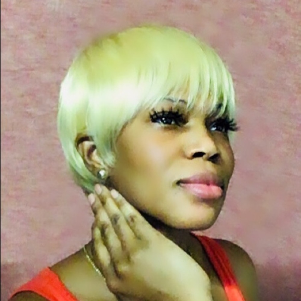 Short Pixie Cut Full Machine Made Human Wig 613 Human Wig  With Bangs  Remy